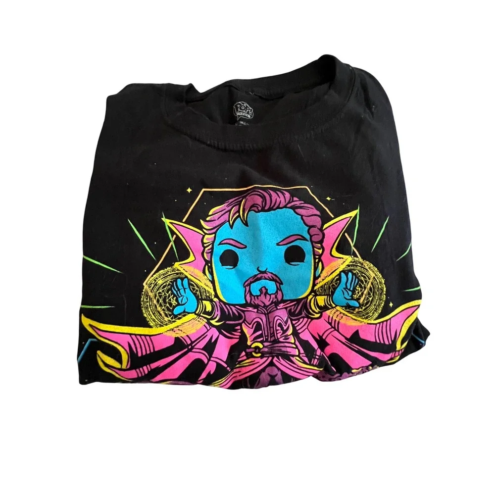 Funko Pop Tees Marvel What If...? Graphic TShirt Black XL Doctor Strange Supreme